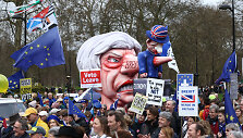 Londone &ndash; masinė demonstracija prie&scaron; &bdquo;Brexit&ldquo;