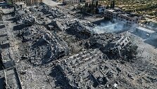 Gazos al-Zahros rajonas po bombardavimo