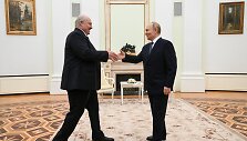 Aliaksandras Luka&scaron;enka ir Vladimiras Putinas