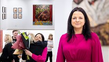 Jolantos Kyzikaitės tapybos ir pie&scaron;inių parodos &bdquo;Vieną kartą...&ldquo; atidarymas