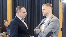 Žygimantas Pavilionis ir Gabrielius Landsbergis