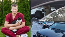 Paulius Morkūnas, jo užfiksuotas incidentas kelyje
