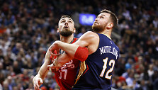 Jonas Valančiūnas ir Donatas Motiejūnas