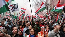 Protestas Vengrijoje prie&scaron; V.Orbaną