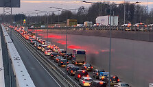 Didžiulė spūstis Vilniuje, Žirnių gatvėje