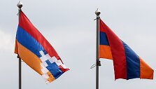 Kalnų Karabacho ir Armėnijos vėliavos