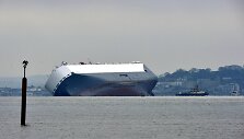 &bdquo;Hoegh Osaka&ldquo; krovininis laivas Laman&scaron;o sąsiauryje