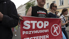 Protestas prie&scaron; vakcinaciją Lenkijoje