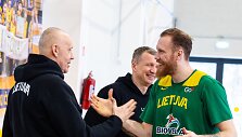 Rimas Kurtinaitis ir Ignas Brazdeikis