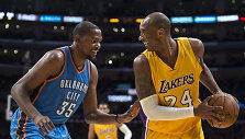 Kevinas Durantas ir Kobe Bryantas