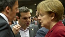 Graikijos premjeras Aleksis Cipras susitinka su Vokietijos kanclere Angela Merkel.