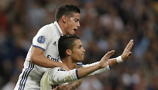 Jamesas Rodriguezas ir Cristiano Ronaldo