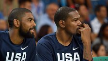 Kyrie Irvingas ir Kevinas Durantas