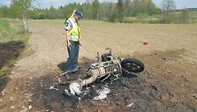 Motociklininko avarija &Scaron;ilutės rajone