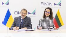 Oleksandras Blankas ir Erika Kuročkina. / Ekonomikos ir inovacijų ministerijos nuotr.