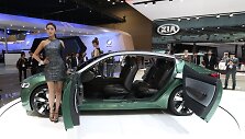 &bdquo;KIA Novo&ldquo; pristatymas Seulo automobilių parodoje