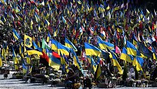 Ukrainos karių kapinės / YURIY DYACHYSHYN / AFP