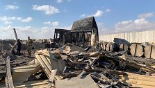 Al Asado karinė bazė Irake po Irano raketų atakos