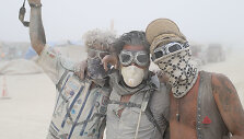 Festivalis &bdquo;Burning man&ldquo; Nevados dykumoje