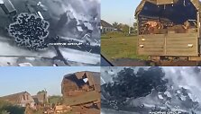 Atakuota rusų kolona Kursko srityje