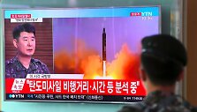 &Scaron;iaurės Korėjoje atliktas dar vienas raketos bandymas