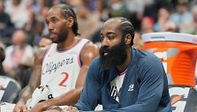 Kawhi Leonardas ir Jamesas Hardenas