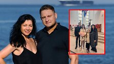 Andrius Rimi&scaron;kis su žmona Vaida ir dukromis