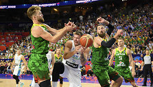 Domantas Sabonis, Luka Dončičius ir Jonas Valančiūnas