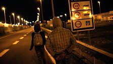 Migrantai Prancūzijoje keliauja link Laman&scaron;o tunelio
