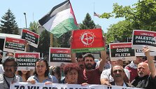 Protestuojantys palestiniečiai