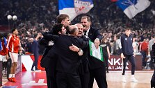 Kauno &bdquo;Žalgirio&ldquo; treneriai po pergalės Belgrade