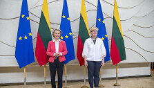 Ingridos &Scaron;imonytės ir Ursula von der Leyen susitikimas