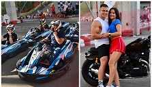 Snow Kart&ldquo; atidarymo akimirka, Liudas Vaisieta su Indre Burlinskaite
