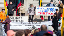 Mitingas, skirtas pensijų ir algų didinimui
