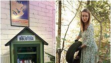 Rugilė ir jos inicijuota &bdquo;Gamtos bičiulių biblioteka&ldquo;