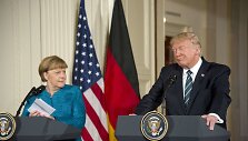 Angela Merkel ir Donaldas Trumpas