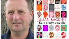 Julian Baggini (nuotraukos autorius Antonia Macaro) ir jo knyga &bdquo;Kaip mąsto pasaulis&ldquo;