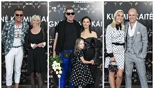 Žilvinas Grigaitis su vie&scaron;nia, Saulius Prūsaitis ir Agnė Kuzmickaitė su dukra, Indrė Stonkuvienė ir Vidas Bareikis