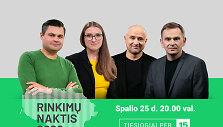 Seimo rinkimų 2020 naktis &ndash; kokią valdžią i&scaron;sirinks Lietuva? Stebėkite tiesiogiai su 15min