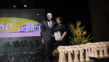 Buvusi Suvalkijos (Sūduvos) regioninio kultūros centro-muziejaus direktorė Jurgita Morozaitė ir Vilkavi&scaron;kio rajono meras Algirdas Neiberka