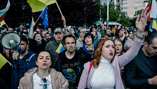 Ukrainą palaikanti demonstracija Bulgarijoje