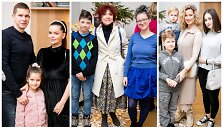 Indrė Trusovė su &scaron;eima, Redita Dominaitytė su vaikais, Renata Voitechovskaja-Norvilė su sūnumis ir dukra.