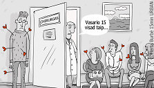Hertos Burbės karikatūra