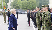 Prezidentė Dalia Grybauskaitė dalyvavo mokslo ir žinių &scaron;ventėje Generolo Jono Žemaičio Lietuvos karo akademijoje