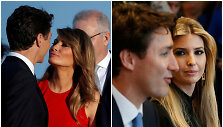 Melania Trump, Justinas Trudeau ir Ivanka Trump