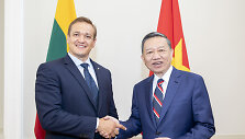 Vidaus reikalų ministras Eimutis Misiūnas susitiko su Vietnamo vie&scaron;ojo saugumo ministru ir jo delegacija