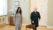 &bdquo;Eurovizijos 2016&ldquo; nugalėtoja ukrainiete Jamala ir Dalia Grybauskaitė