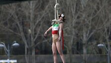 &bdquo;Femen&ldquo; protestas Paryžiuje 