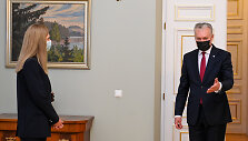 Prezidentas susitiko su kandidate į vidaus reikalų ministres Agne Bilotaite