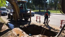 Vandentiekio avarija Kalvarijų gatvėje